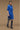 Premium Egyptian Blue Cotton Poplin Embellished Dress