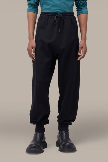 Men's Black Relaxed Jogger Pants