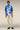 Men's Cobalt Blue Floral Print T-Shirt