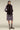Premium Feather Print Funnel Neck Dress - Malfeno Crepe