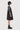 Oversized V-Neck Dress with Kimono Sleeves Black - Genes Lecoanet Hemant
