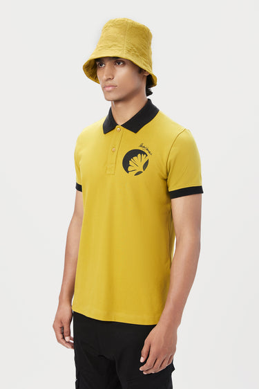 Regular Fit Polo T-Shirt with Signature Stamp Print Placement - Genes Lecoanet Hemant
