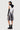 Semi-Fit V-Neck Sleeveless Dress with Brush Stroke Print - Genes Lecoanet Hemant