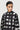 Easy Fit Sweatshirt with All-Over Large Checks Print - Genes Lecoanet Hemant