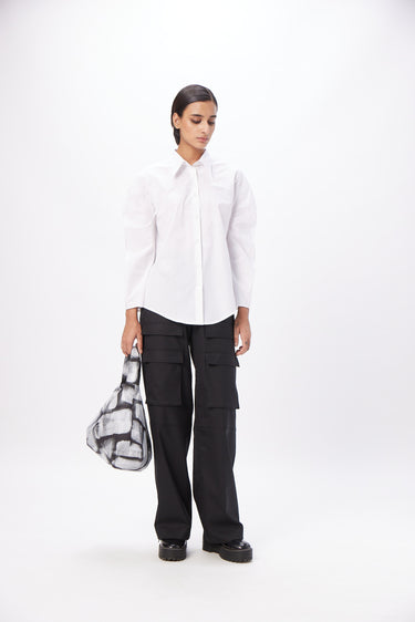 Straight Fit Shirt with Soft Rounded Sleeves - Genes Lecoanet Hemant