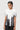 Slim Fit Raised Neck Top with Dart and Brush Stroke Print - Genes Lecoanet Hemant