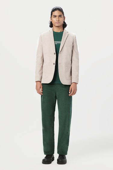 Classic Fit Two-Button Jacket with Fish Printed Lining - Genes Lecoanet Hemant