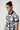 Regular Fit Polo T-Shirt with All-Over Abstract Check Print - Genes Lecoanet Hemant