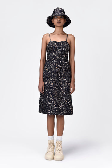 Wild Elegance Linen Corset Dress - Genes Lecoanet Hemant