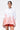 Oversized Shirt with Tropical Print and High-Low Hem White & Red - Genes Lecoanet Hemant
