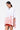 Oversized Shirt with Tropical Print and High-Low Hem White & Red - Genes Lecoanet Hemant