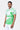 Men's Regular Fit Cotton Pique Polo with Contrast Tipping-Spring Green - Genes Lecoanet Hemant