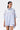 Oversized Cotton Shirt With Fruit Motifs Embroidery Blue Stripe - Genes Lecoanet Hemant