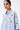 Oversized Cotton Shirt With Fruit Motifs Embroidery Blue Stripe - Genes Lecoanet Hemant