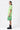 Tropical Print Polo Dress with Contrast Tipping-Mint Green - Genes Lecoanet Hemant