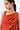 Cotton Poplin A-Line Sleeveless Top with Asymmetric Neck Coral Orange - Genes Lecoanet Hemant