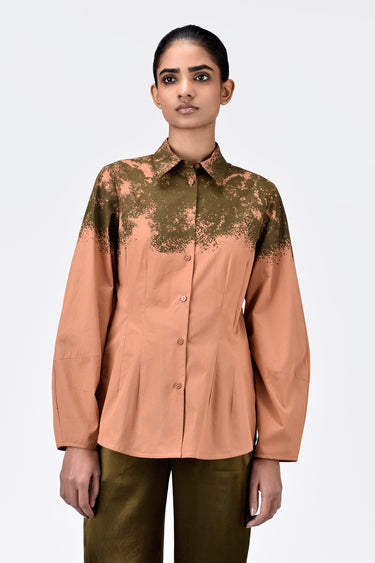 Regular Fit Button-Up Shirt with Canopy Print - Genes Lecoanet Hemant