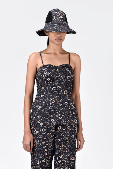 Slim Fit Corset with Animal Print - Genes Lecoanet Hemant