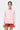 Palm Stripe Cotton Poplin Easy Fit Shirt- Coral Orange - Genes Lecoanet Hemant