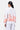 Relaxed Fit Linen Herringbone Bomber Jacket with Tropical Print Off White