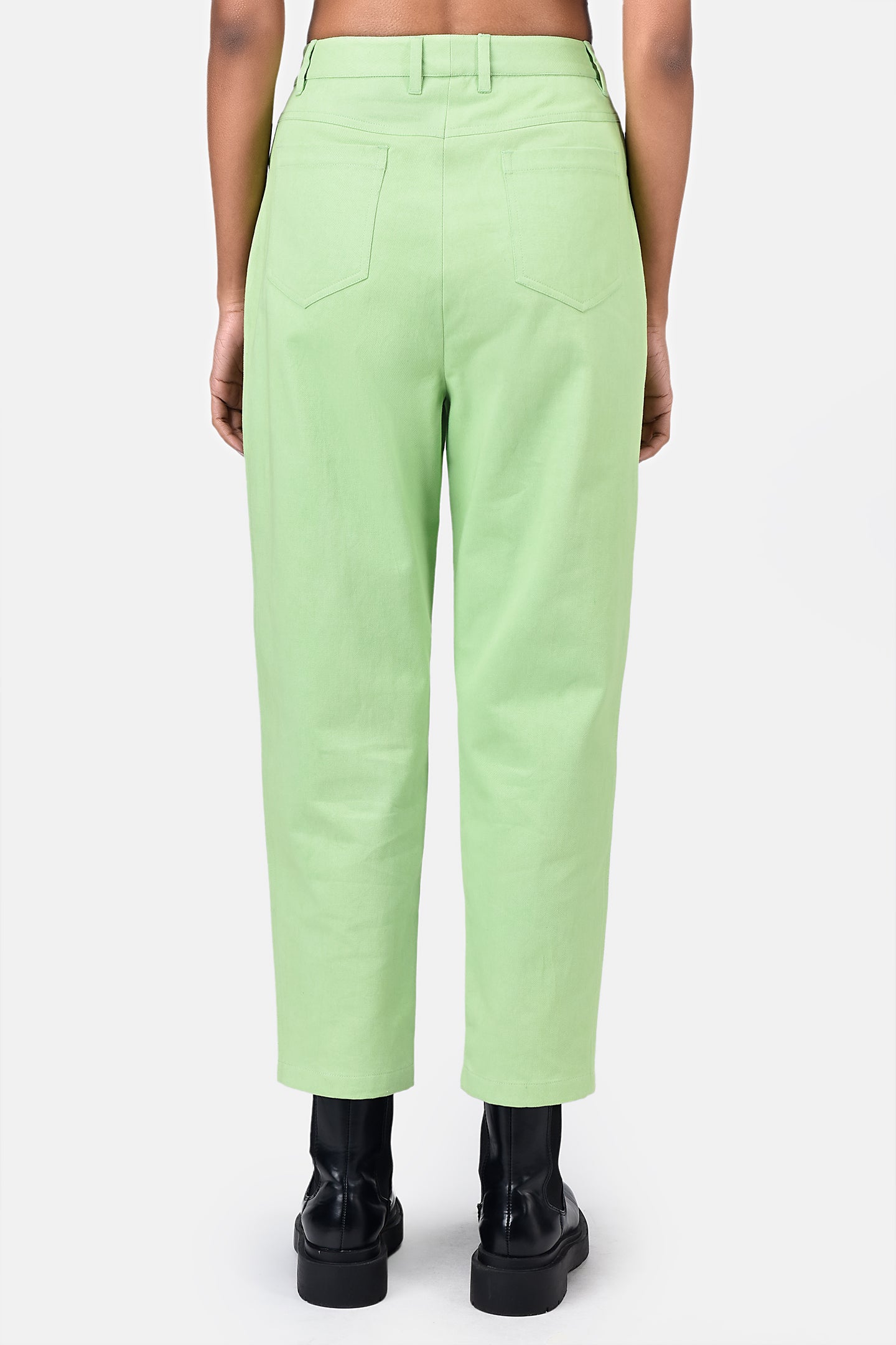 Sleek Cotton Drill Straight Fit Trousers