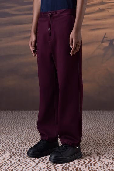 Cherry Lacquer Relaxed Drawstring Trousers - Genes Online Store