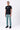 Cotton Heavy Twill Denim-Style Trousers Seafoam Blue - Genes Lecoanet Hemant