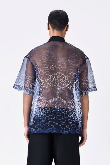 Microcell Print Organza Polo - Genes Lecoanet Hemant