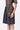 Dot Check Cotton Shirt Dress with Belt- Chocolate Brown - Genes Lecoanet Hemant