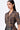 Dot Check Cotton Shirt Dress with Belt- Chocolate Brown - Genes Lecoanet Hemant