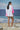 Stylish white and pink oversized shirt for women, relaxed fit designer fashion India