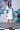 Anemone Flower Regular Fit Dress- White Green - Genes Online Store