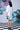 Anemone Flower Regular Fit Dress- White Green - Genes Online Store