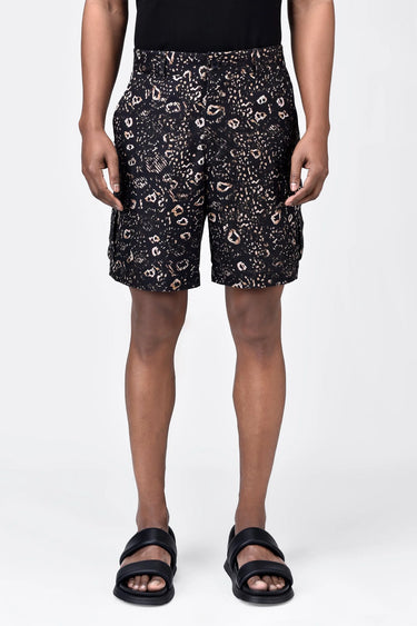 Animal Print Easy Fit Men's Cargo Shorts - Genes Lecoanet Hemant