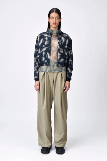 Aurora Print Bomber Jacket - Taupe Black - Genes Lecoanet Hemant