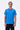 Azure Blue Cotton Jersey Regular Fit T-Shirt with Dart Details