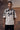 Beige cotton summer shirt with abstract pattern and relaxed fit for men