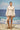 Beige Premium Cotton Lycra Jacket with Contrast Stripe Detail