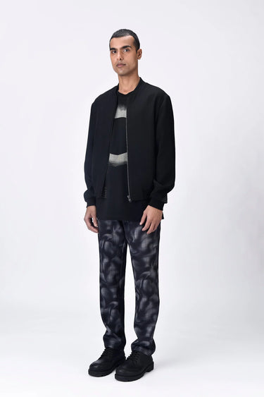 Black Banana Crepe Bomber - Genes Lecoanet Hemant