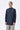 Black Band Collar Kurta with Dotted Aurora Print - Genes Lecoanet Hemant