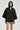 Women black designer relaxed fit shirt with embroidery, luxury casual wear India