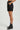 Black tailored shorts women India with embroidered hem, modern minimal style