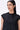Black Giza Cotton Poplin Top