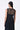 Black Poly Organza Straight Fit Top with Ravioli Embroidery