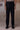 Black poly-viscose lycra drawstring trousers for men with relaxed straight fit