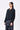 Black Poly Wool Hoodie Jacket