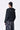Black Poly Wool Hoodie Jacket