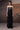 Black evening jumpsuit women India strapless with embellished top and cargo style pants