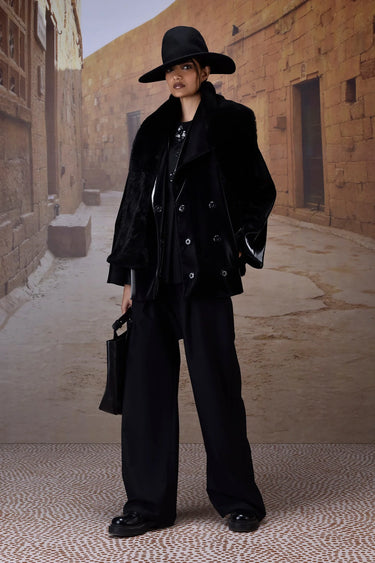 Black Velvet Statement Jacket – Evening & Formal Wear
