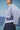 Premium cotton pinstripe jacket for women styled for workwear